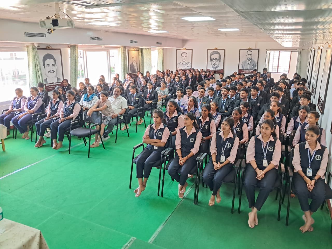 Scholarship beneficiaries at Cauvery College, Gonikoppa. Distributed on 06/02/2026