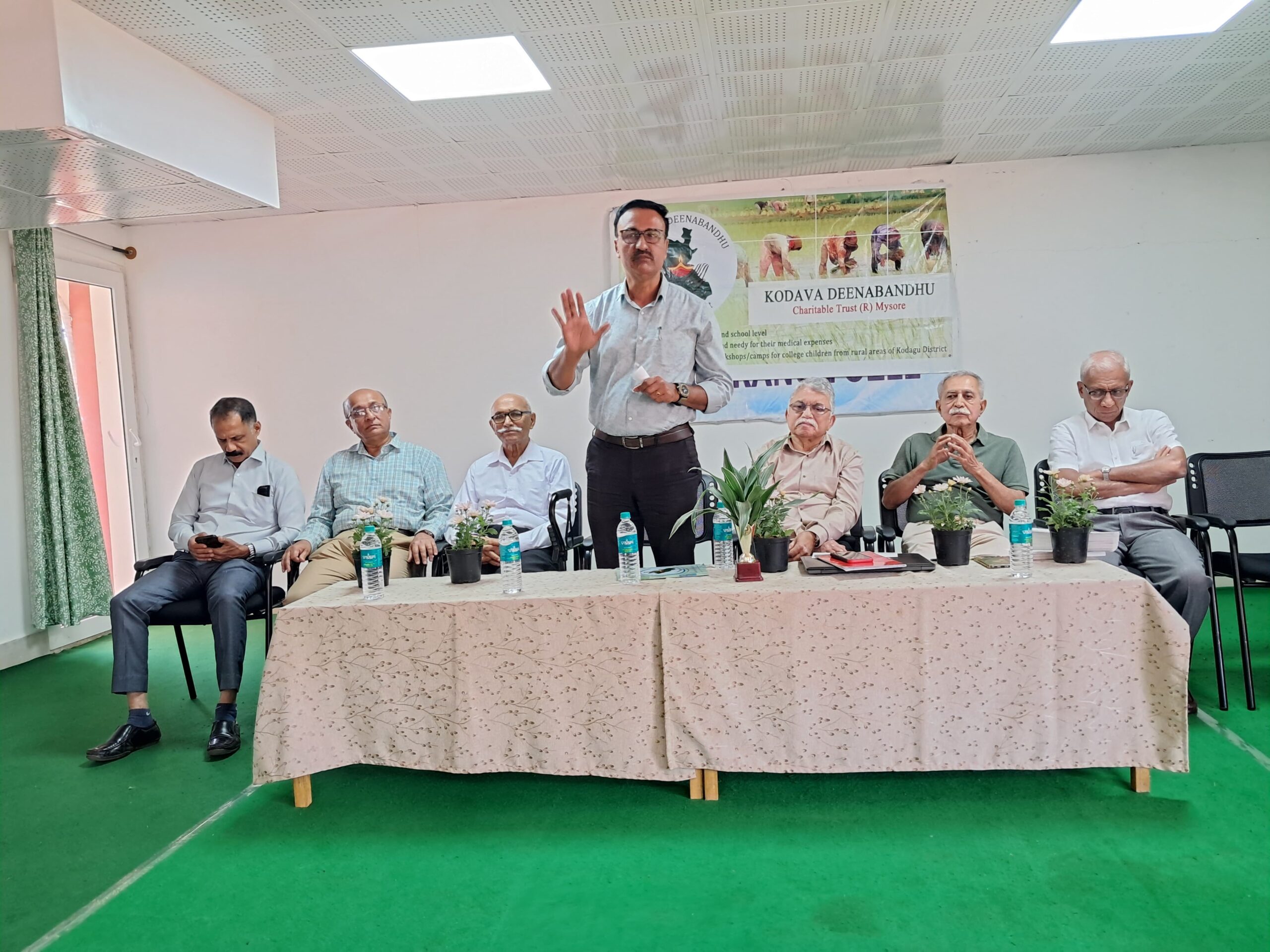 Prof Maletira B Kaverappa addressing the students on 06/02/2026